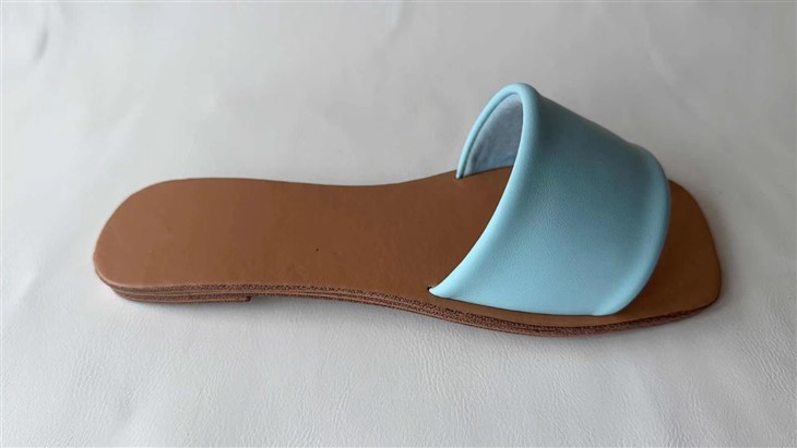 Light Blue Flat Slippers factory